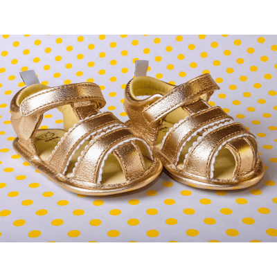 Sandália Bebê Clara Dourada - Lupe Lupe Shoes
