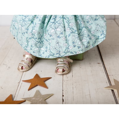 Sandália Bebê Clara Dourada - Lupe Lupe Shoes
