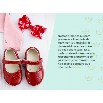 Sapatilha Bebê Cecília Bordô - Lupe Lupe Shoes